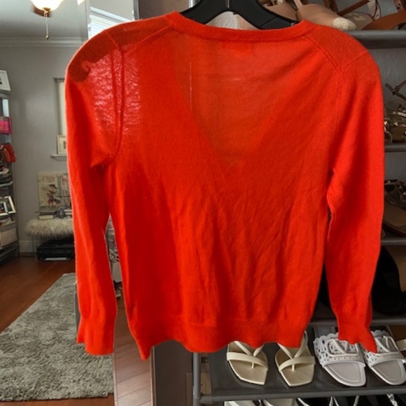 J. Crew Factory Women's Red Cardigan Sweater - Picture 3 of 5